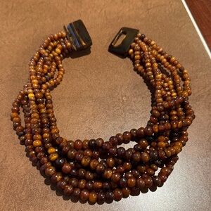 Brown Beaded Necklace